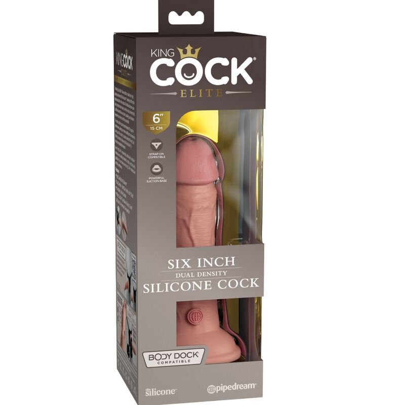 King Cock Elite Realistic Silicone Dildo 15.2 cm