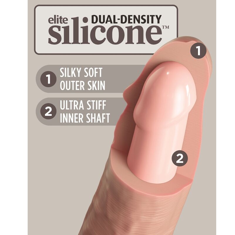 King Cock Elite Arnés Ajustable con Dildo 15.2 cm