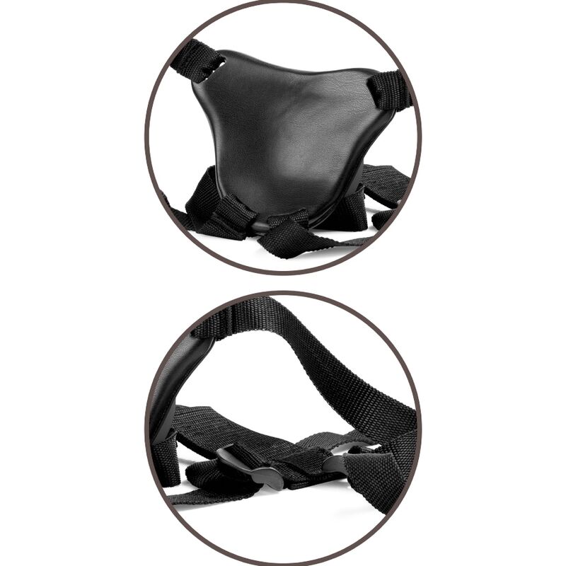 King Cock Elite Comfy Adjustable Harness with Dildo 17.8 cm