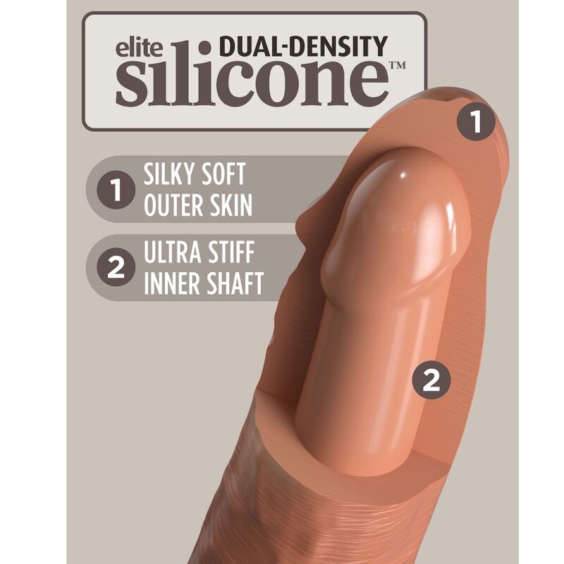 King Cock Elite Comfy Adjustable Harness with Dildo 17.8 cm