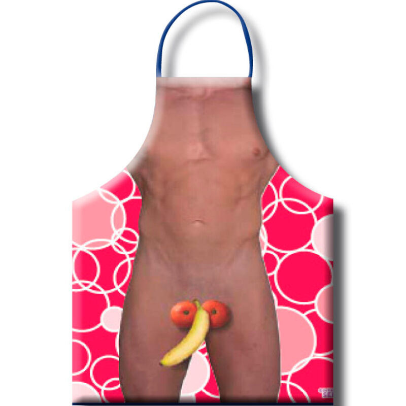 Delantal Diablo Picante Fruit para Hombre - 100% Poliéster Ajustable