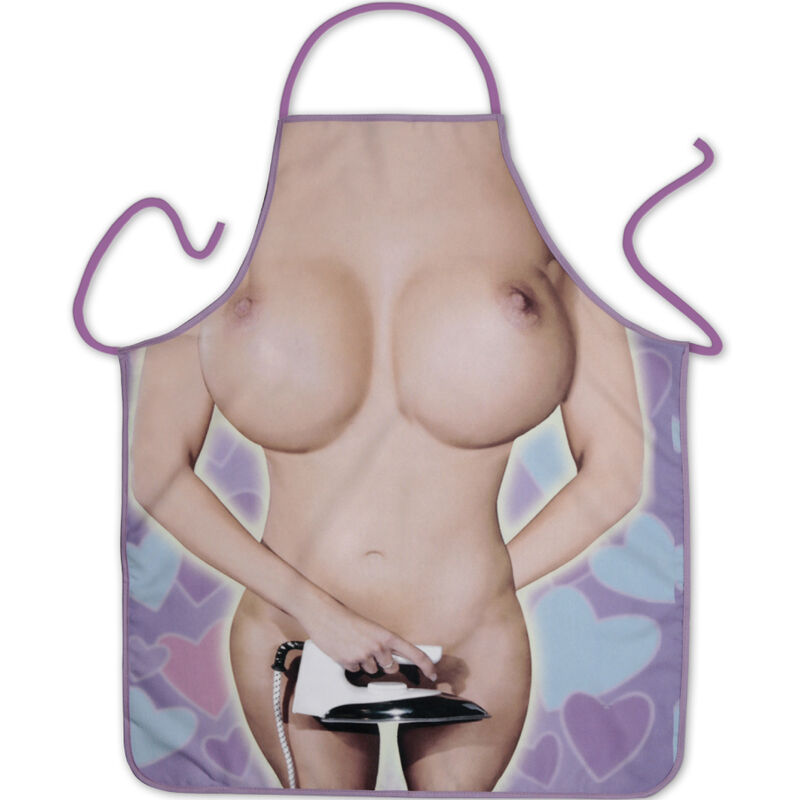 Delantal Sexy Mujer Diablo Picante - 100% Poliéster Lavable