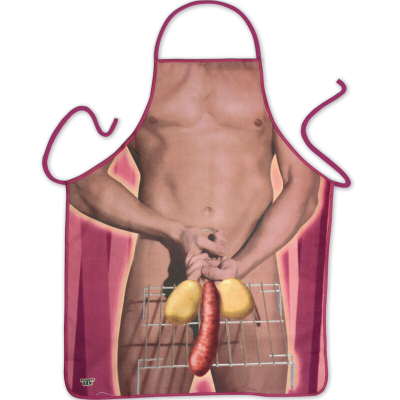 Delantal Butifarra Hombre Diablo Picante - 100% Poliéster Lavable