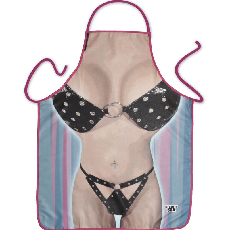 Delantal Bikini Diablo Picante - Diseño Sensual para Cocina