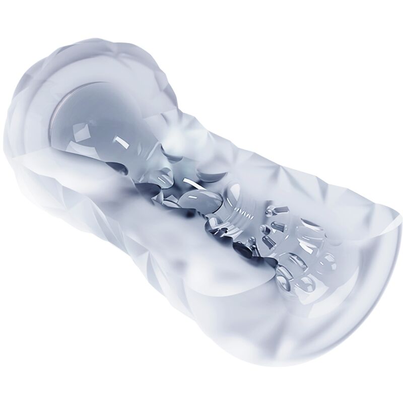 Pretty Love Fantasy Male Masturbator con Espiral Interna y Bolas Transparentes