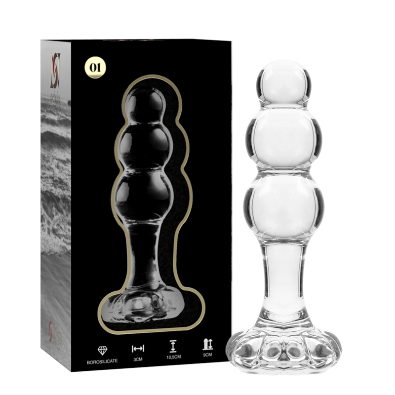 Nebula Series by Ibiza - Plug Anal Cristal Borosilicato Rosa 10.7 cm