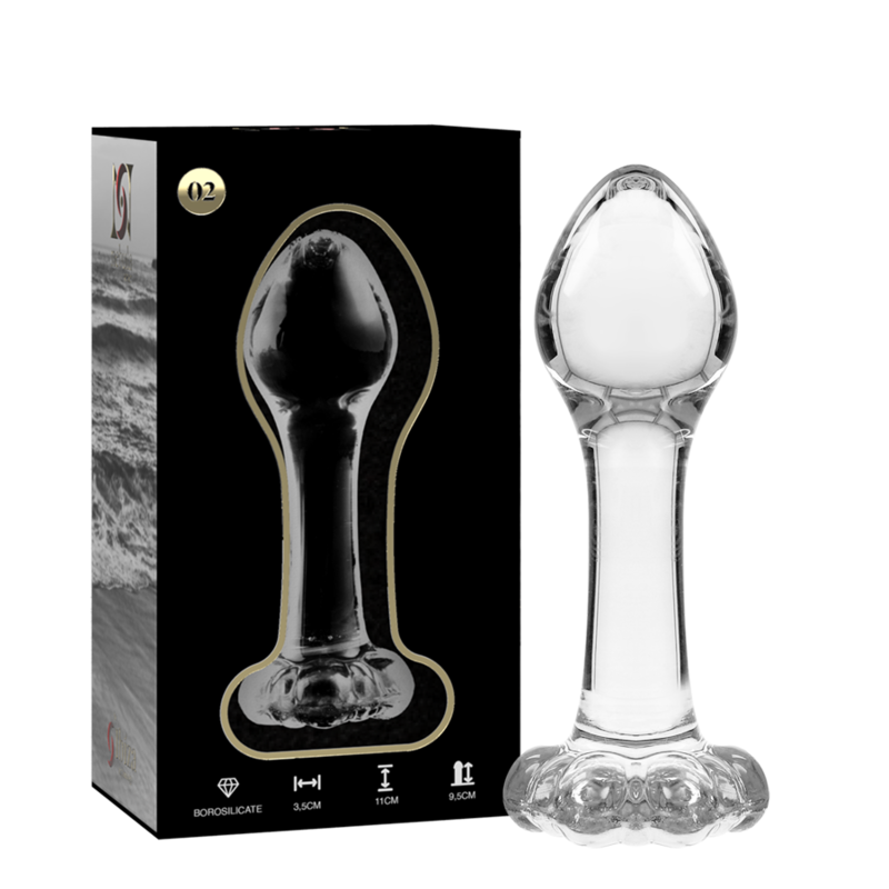 Nebula Series by Ibiza - Plug Anal Modelo 2 Cristal Borosilicato Transparente 11 cm