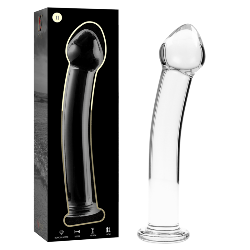 Nebula Series by Ibiza - Dildo de Cristal Borosilicato Transparente 16 cm