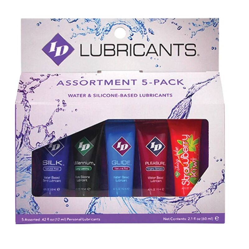 ID Juicy Lube Assorted - Pack 5 Tubos Lubricante 12 ml