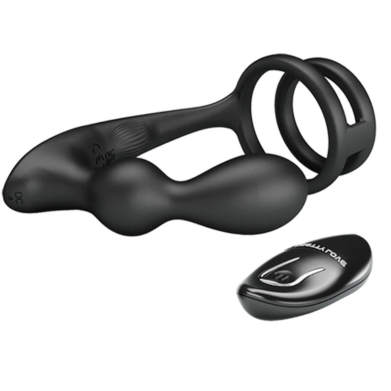 Pretty Love Marshall - Anillo Vibrador con Plug Anal y Control Remoto