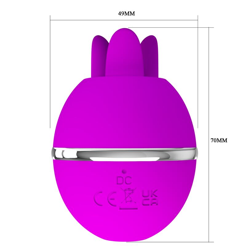Pretty Love Gemini Ball Purple - Vibrador de Silicona Redondo