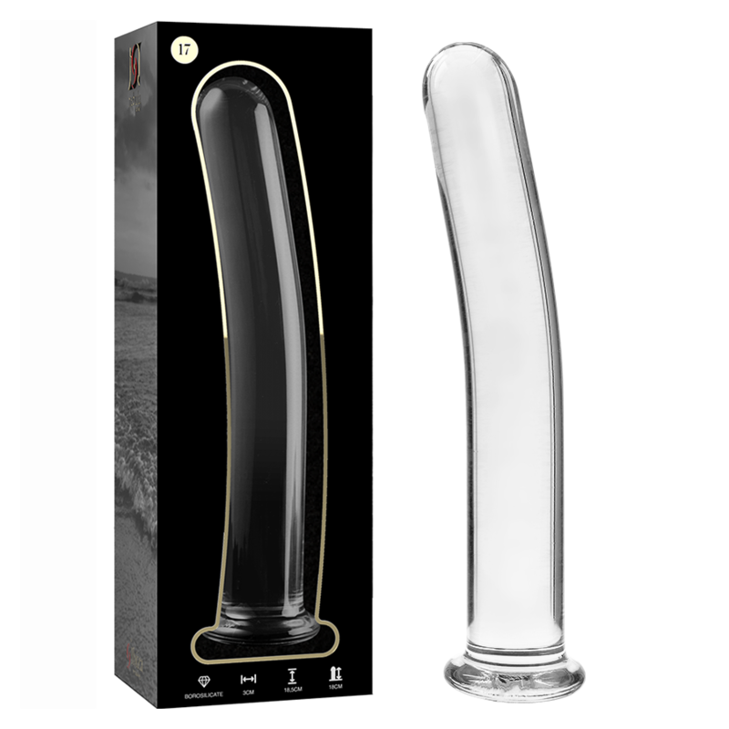 Nebula Series by Ibiza - Dildo de Cristal Borosilicato Transparente 18.5 cm