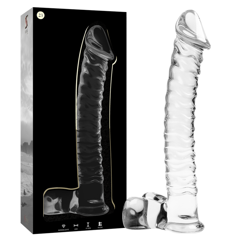 Nebula Series by Ibiza - Dildo de Cristal Borosilicato Transparente 21.5 cm