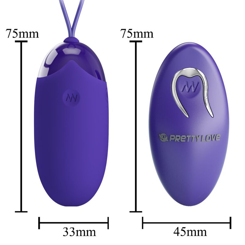 Pretty Love Berger Youth Egg Vibrador con Control Remoto Violeta