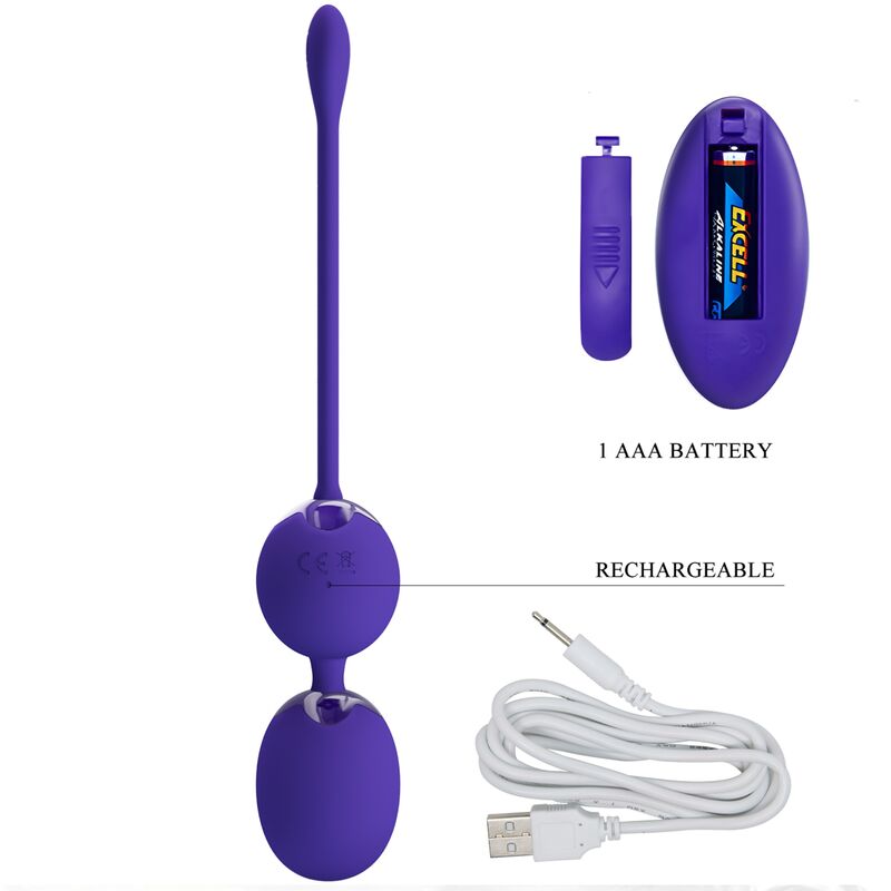 Pretty Love Willie Youth - Bolas de Control Remoto con Vibración Violeta