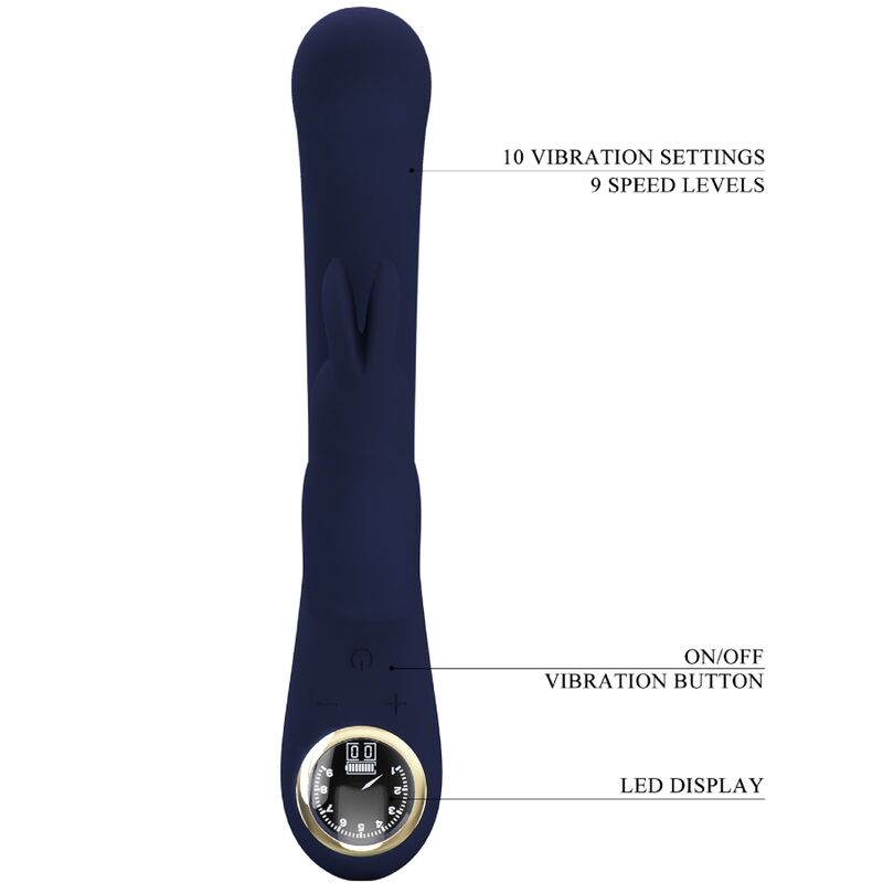 Pretty Love Lamar Rabbit Vibrator & Blue G-Spot