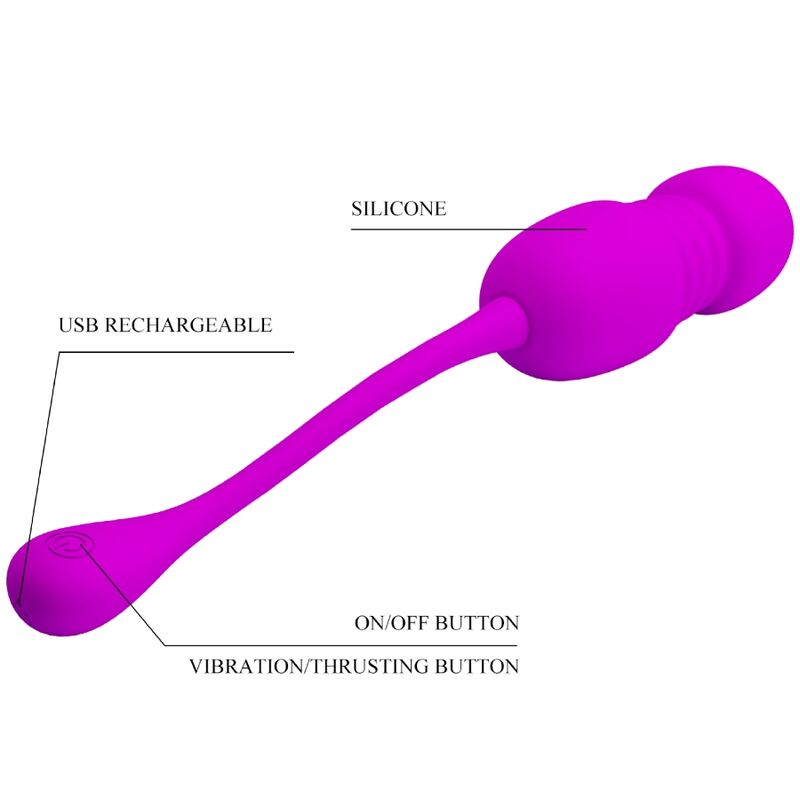 Pretty Love Callie Purple - Huevo Vibrador Recargable