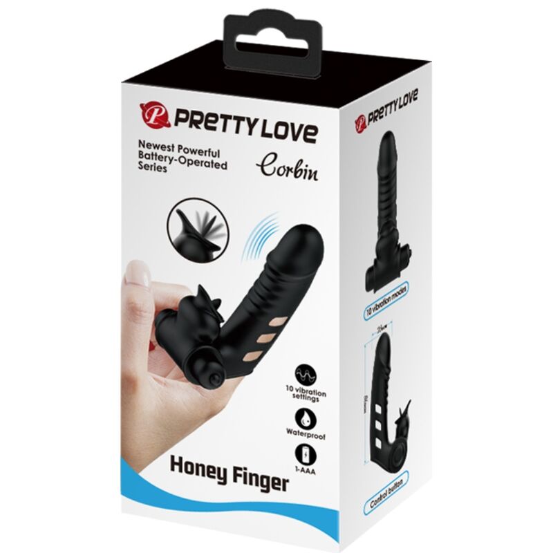 Pretty Love Corbin Black - Vibrador de Dedo