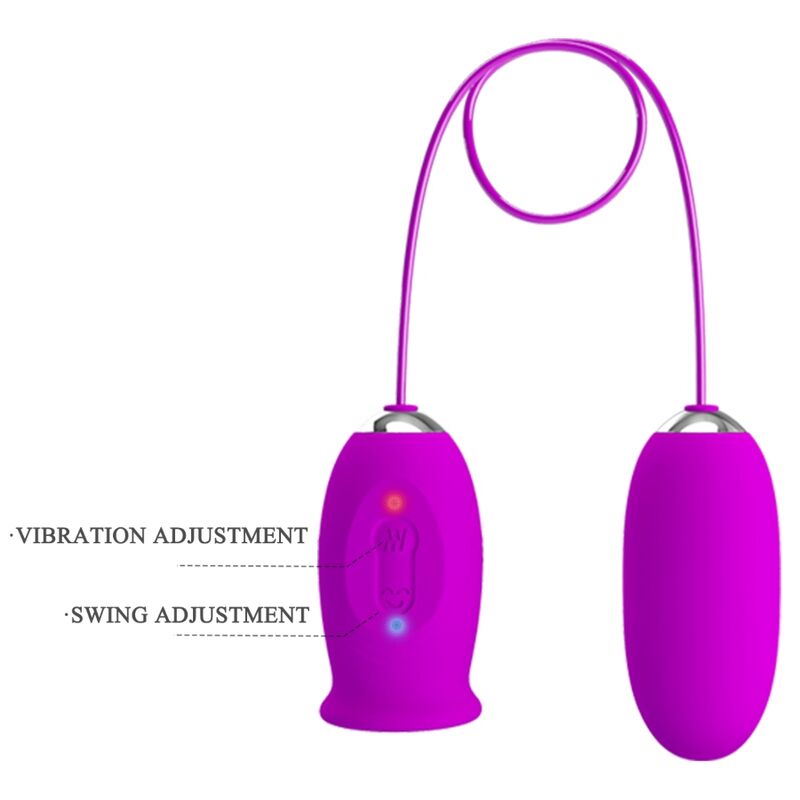 Pretty Love Daisy Dual Egg Vibrador Recargable Púrpura