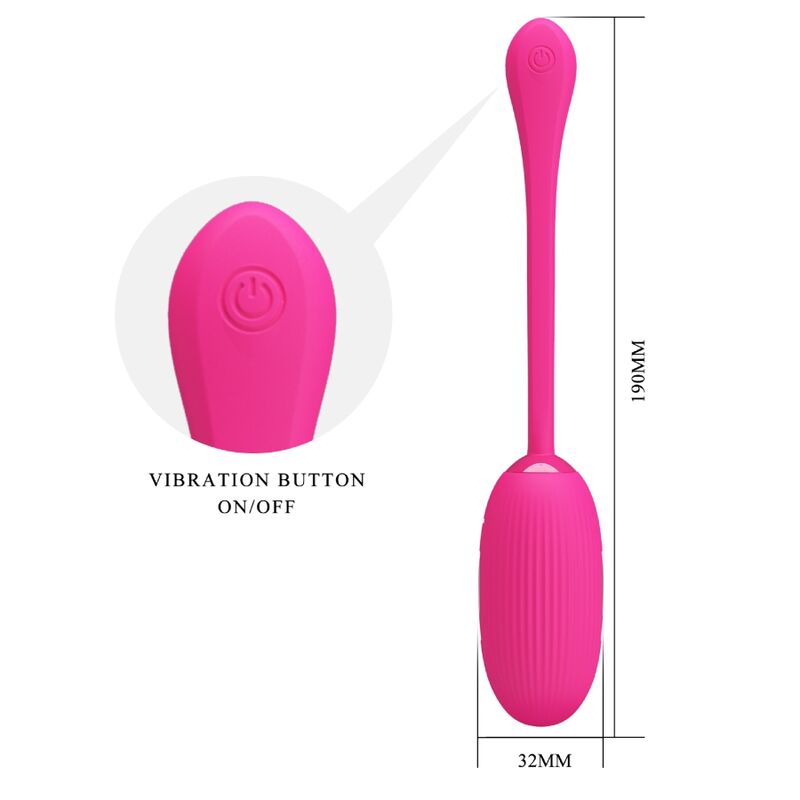 Pretty Love Doreen - Huevo Vibrador Recargable con Control Remoto Magenta