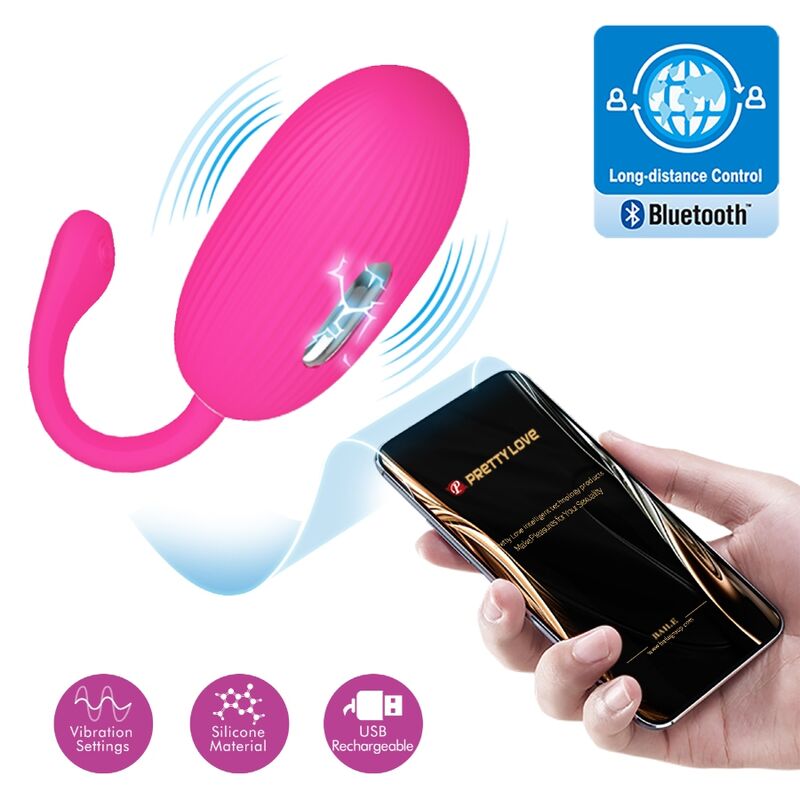 Pretty Love Doreen - Huevo Vibrador Recargable con Control Remoto Magenta