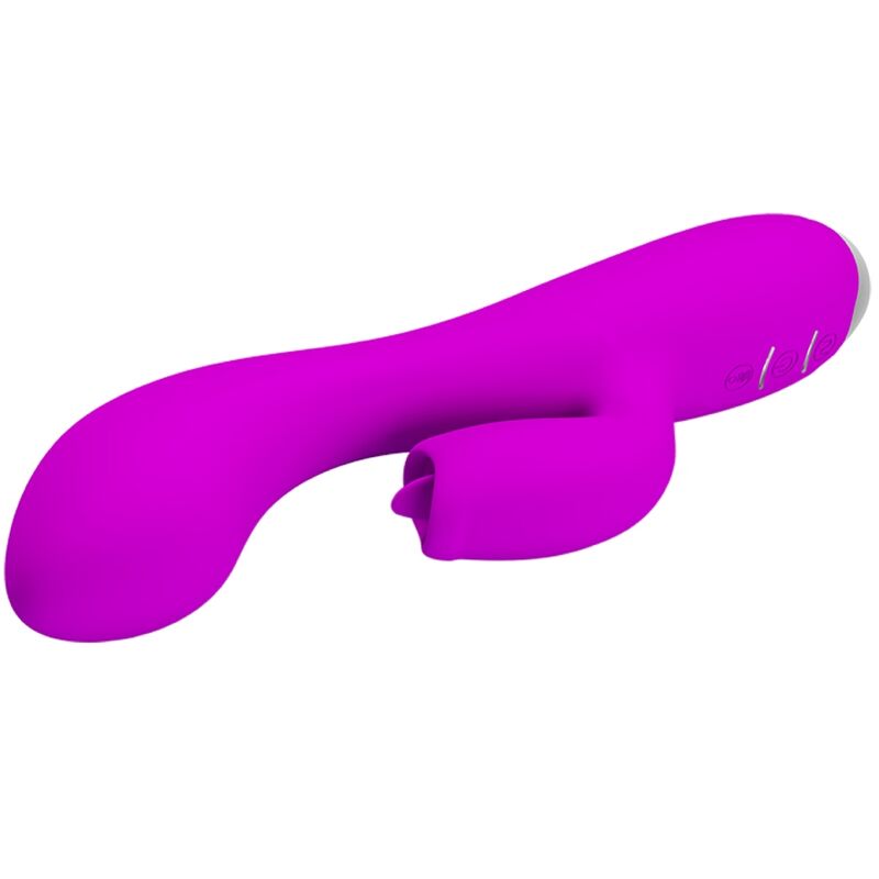 Pretty Love Gloria Vibrador Recargable Tipo Conejo Impermeable Púrpura