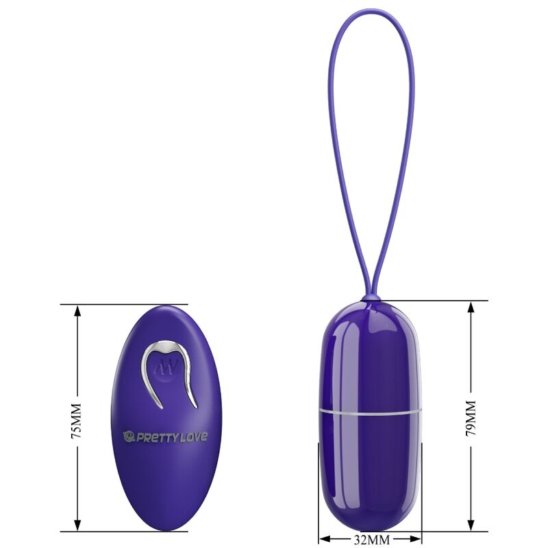 Pretty Love Arvin Youth - Huevo Vibrador con Control Remoto Violeta