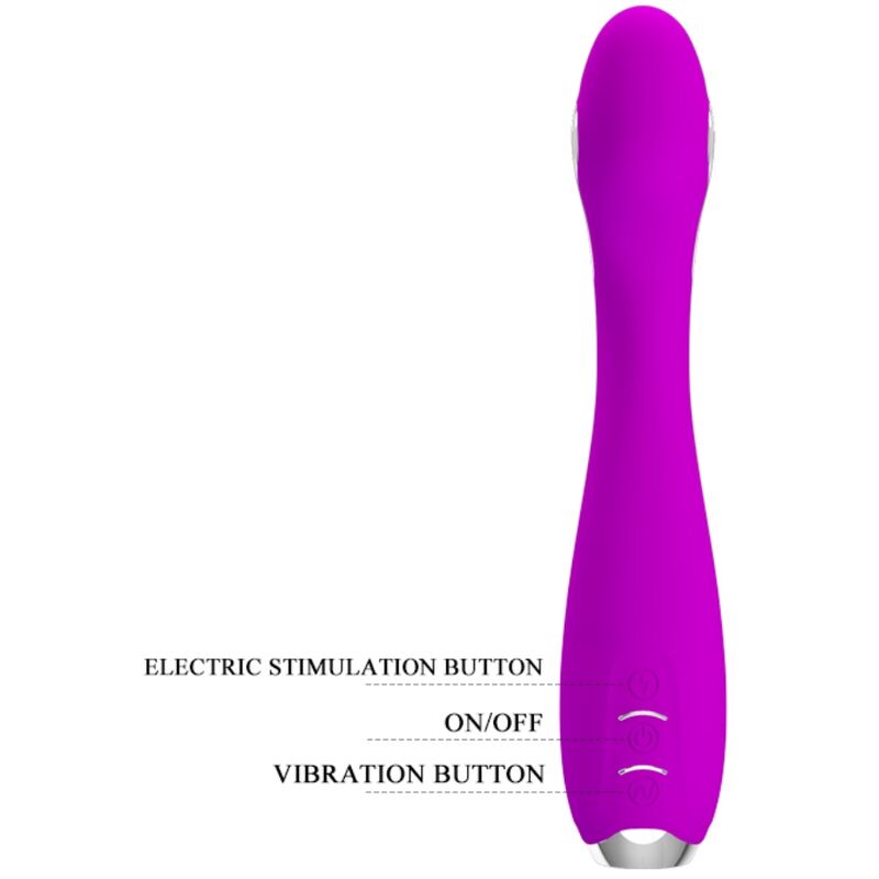Pretty Love Hector Vibrador Recargable con Electroestimulación Resistente al Agua