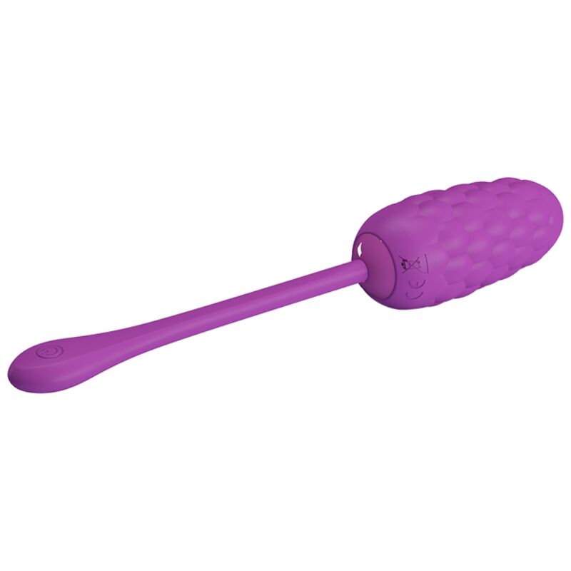 Pretty Love Vibrating Egg Purple - Recargable con Textura Marina
