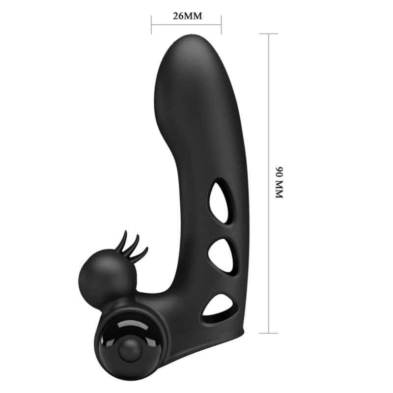Pretty Love Orlando Black Vibrator Finger Cover