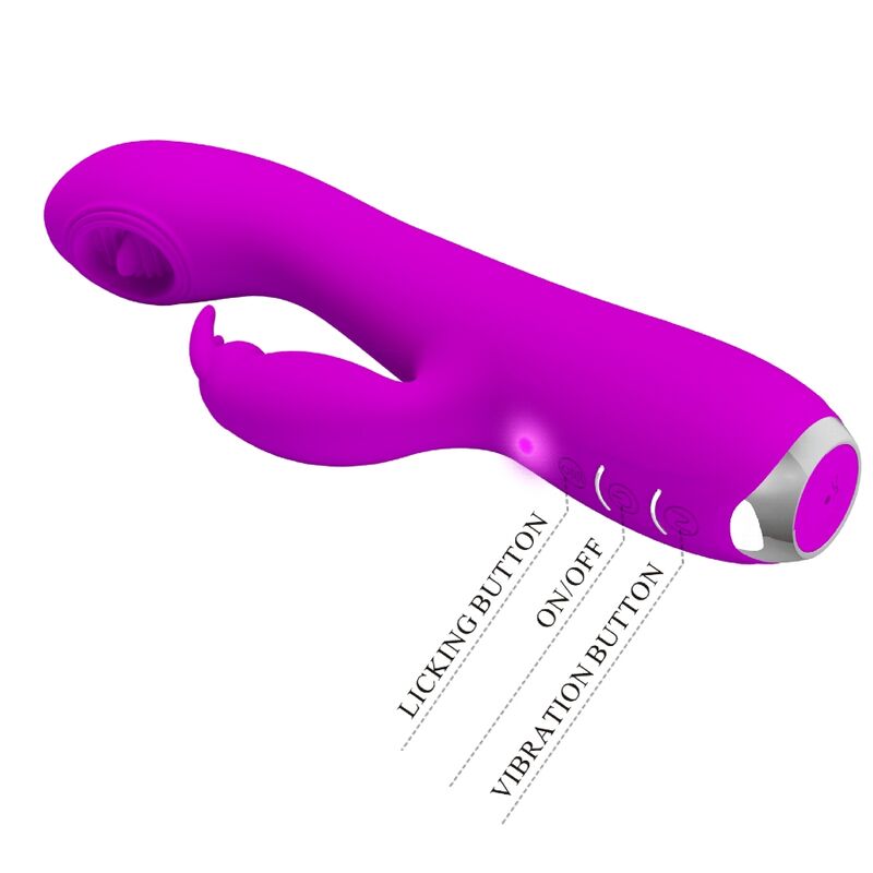 Pretty Love Rachel Vibrador Recargable con Ventosa Púrpura