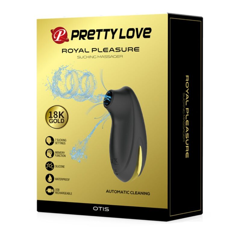 Pretty Love Luxury Rechargeable Suction Massager Black