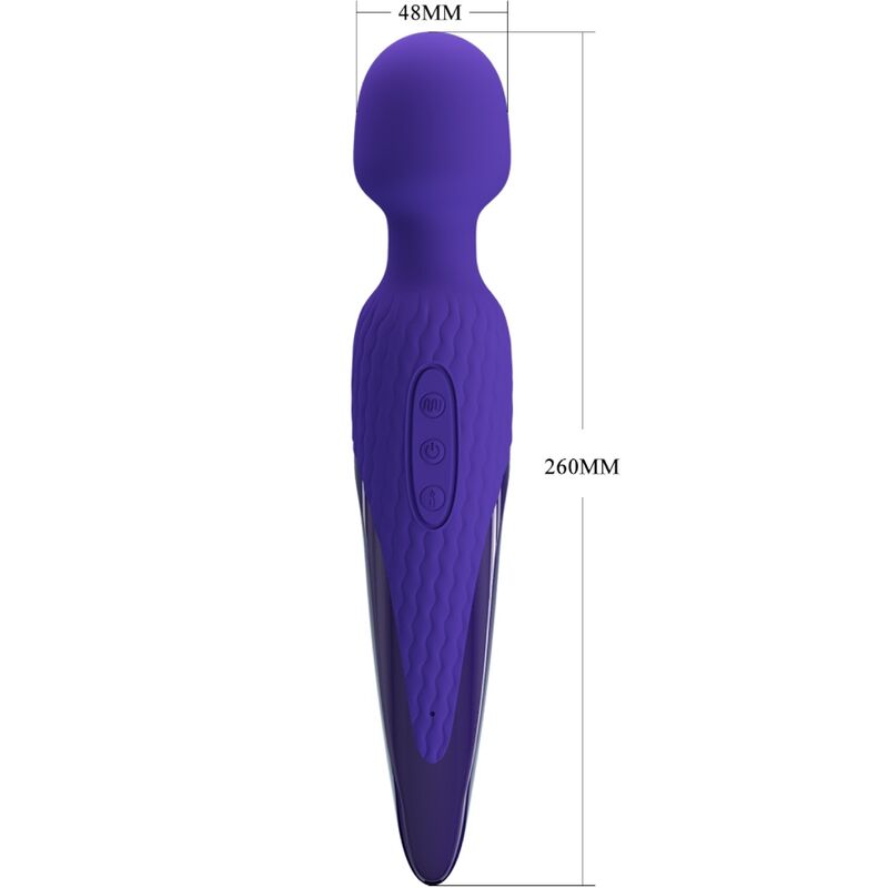 Pretty Love Antony Youth Wand Vibrator Violet con Efecto Calor