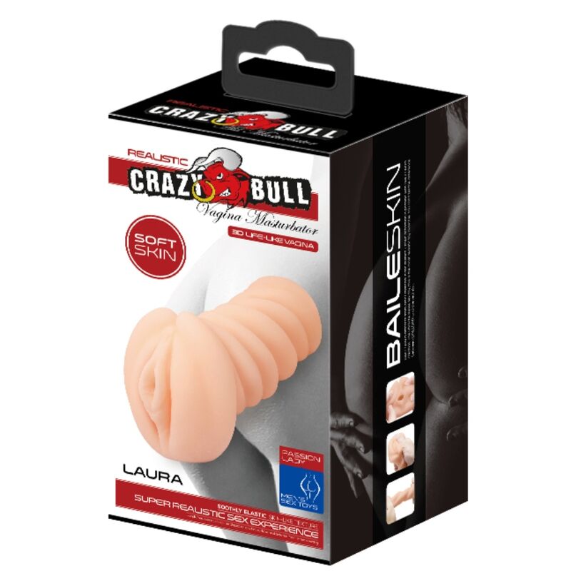 Crazy Bull Masturbador Portátil - Diseño Realista con Texturas Internas