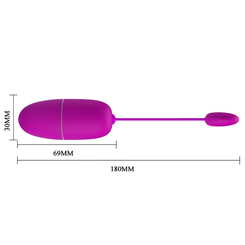 Pretty Love Nymph Vibrating Egg App Controlled Purple