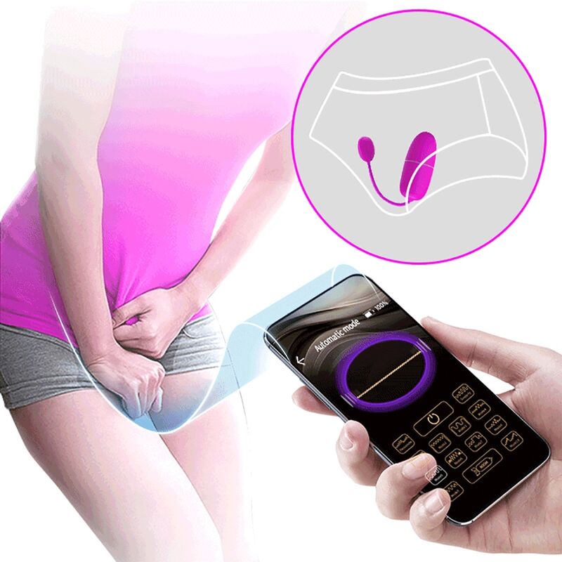 Pretty Love Nymph Vibrating Egg App Controlled Purple
