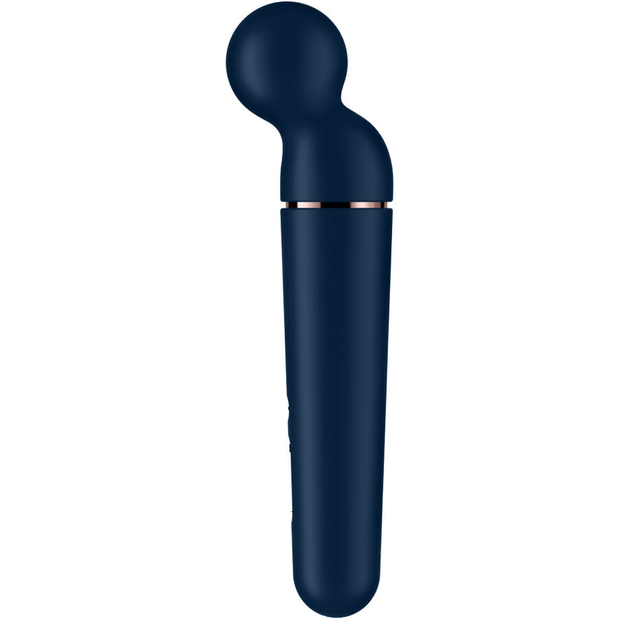 Satisfyer Planet Wand-er - Vibrador Masajeador Recargable 6 Modos Azul