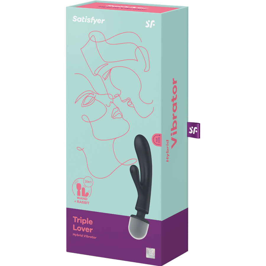 Satisfyer Triple Lover - Vibrador Rabbit con 3 Motores y Función Masaje