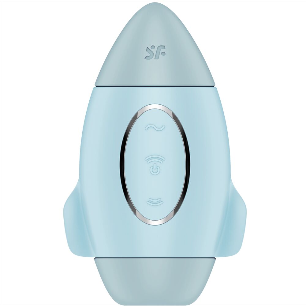 Satisfyer Mission Control Blue Small Double Impulse Vibrator