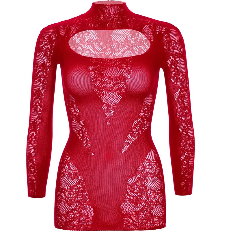 Leg Avenue Mini Dress Encaje Rojo - Conjunto Lencería 2 Piezas