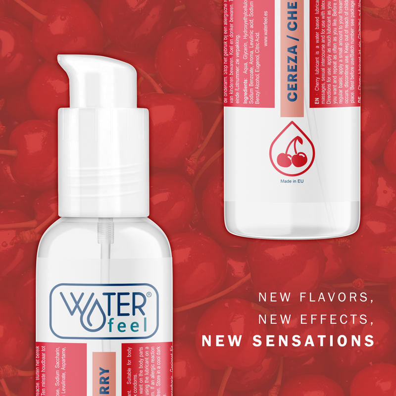 Waterfeel Cherry Lubricant 175 ml - Lubricante con Sabor a Cereza
