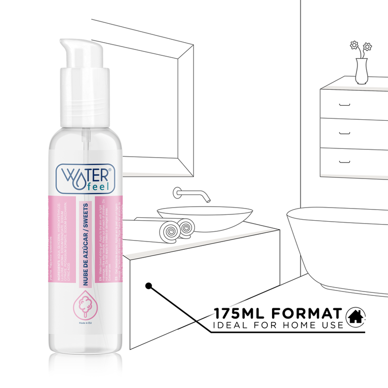 Waterfeel Sugar Cloud Lubricant 175 ml - Lubricante con Sabor