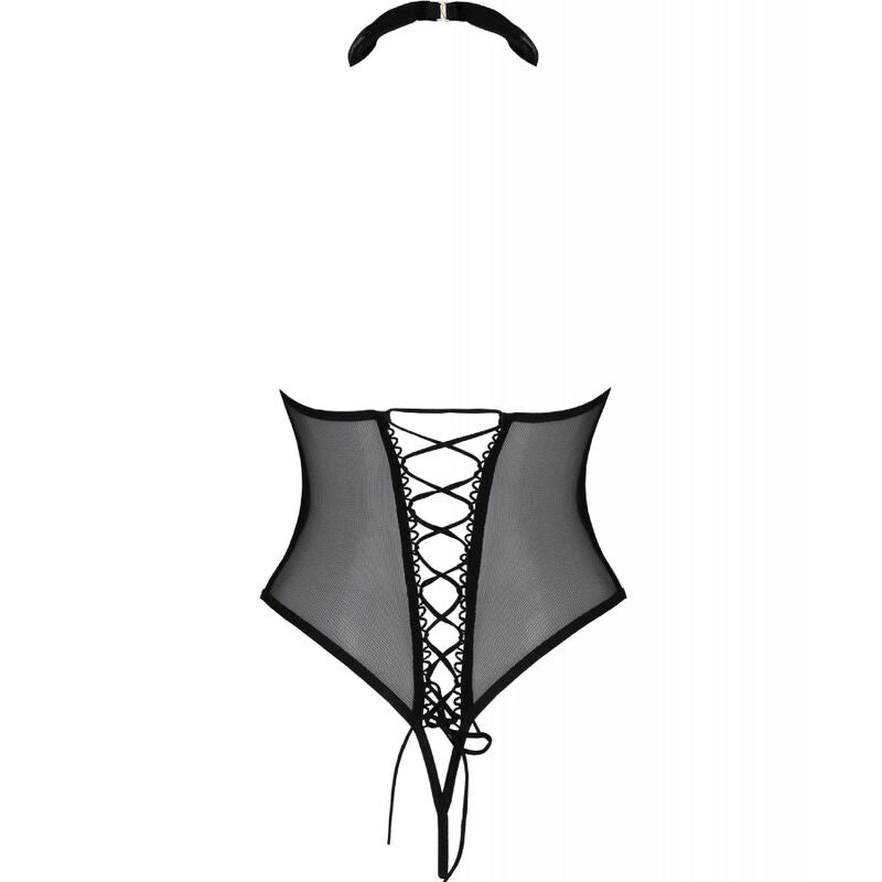 Passion Trisha Body Negro Abierto S/M - Lencería Sexy