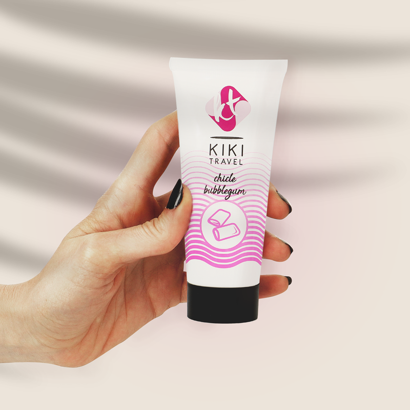 Kikí Travel Cuidado Y Estimulación - Lubricante Base Agua 50 ml Sabor Chicle