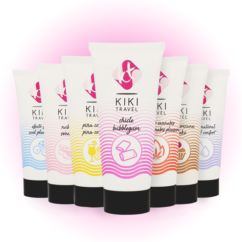 Kikí Travel Cuidado Y Estimulación - Lubricante Base Agua 50 ml Sabor Chicle