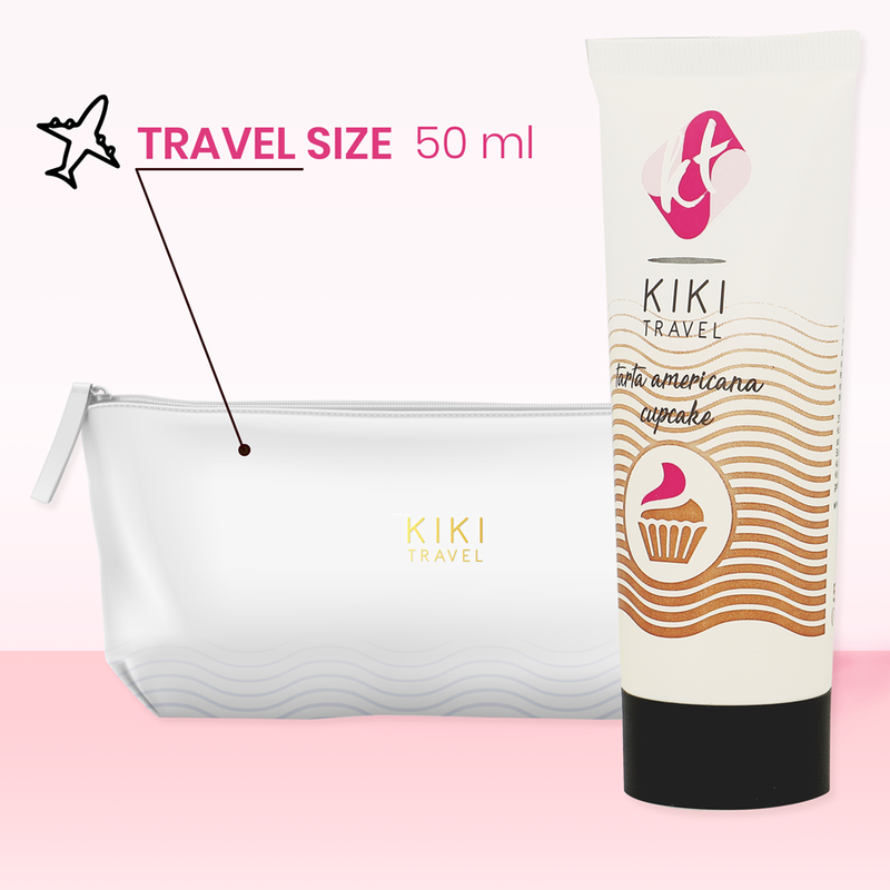 Kiki Travel Gel Deslizante Sabor Tarta Americana Cupcake 50 ml