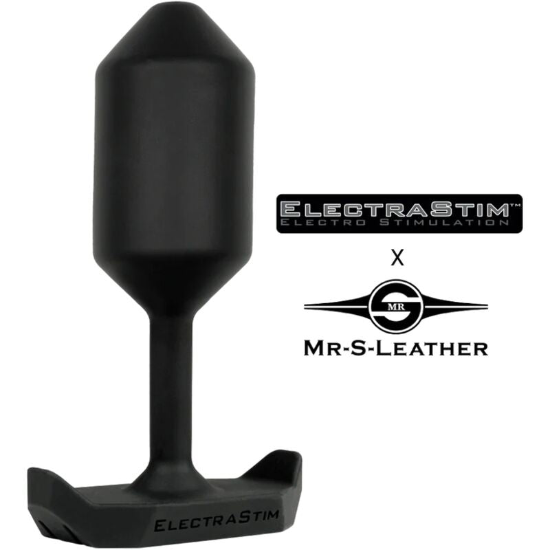 ElectraStim Electro Plug Anal MR-S-Leather - Silicona Médica Conductora