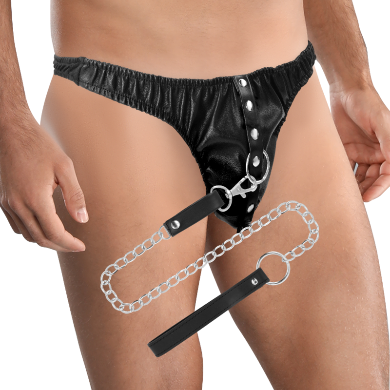 Tanga de Sumisión con Cadena Metal - Darkness Bondage