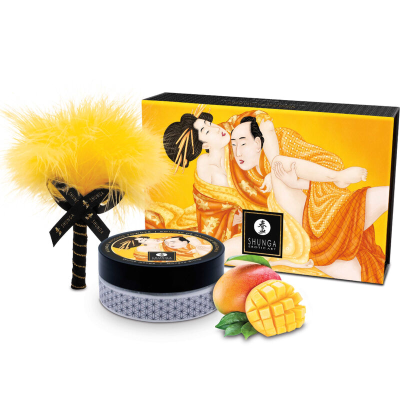 Shunga Edible Massage Powder Kit Aroma Mango