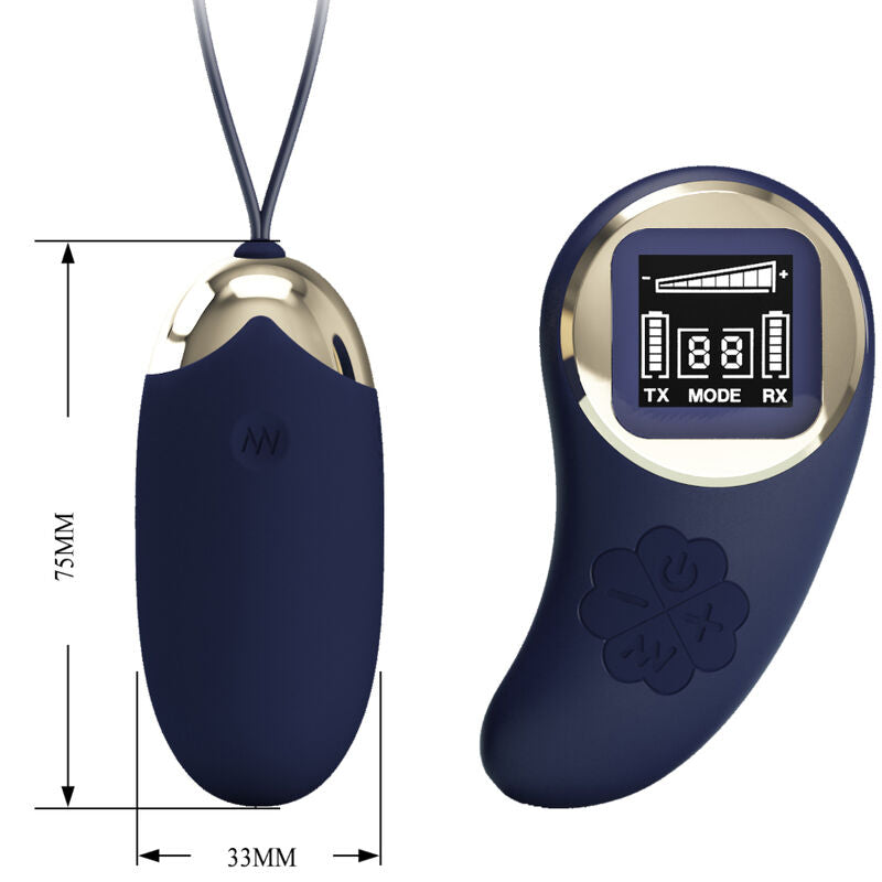Pretty Love Mina Vibrating Egg Remote Control Blue